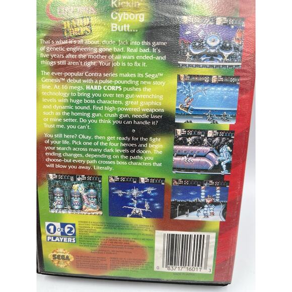 Contra: Hard Corps Sega Genesis Cartridge & Box Only Great Shape Tested & Workin - Picture 3 of 14